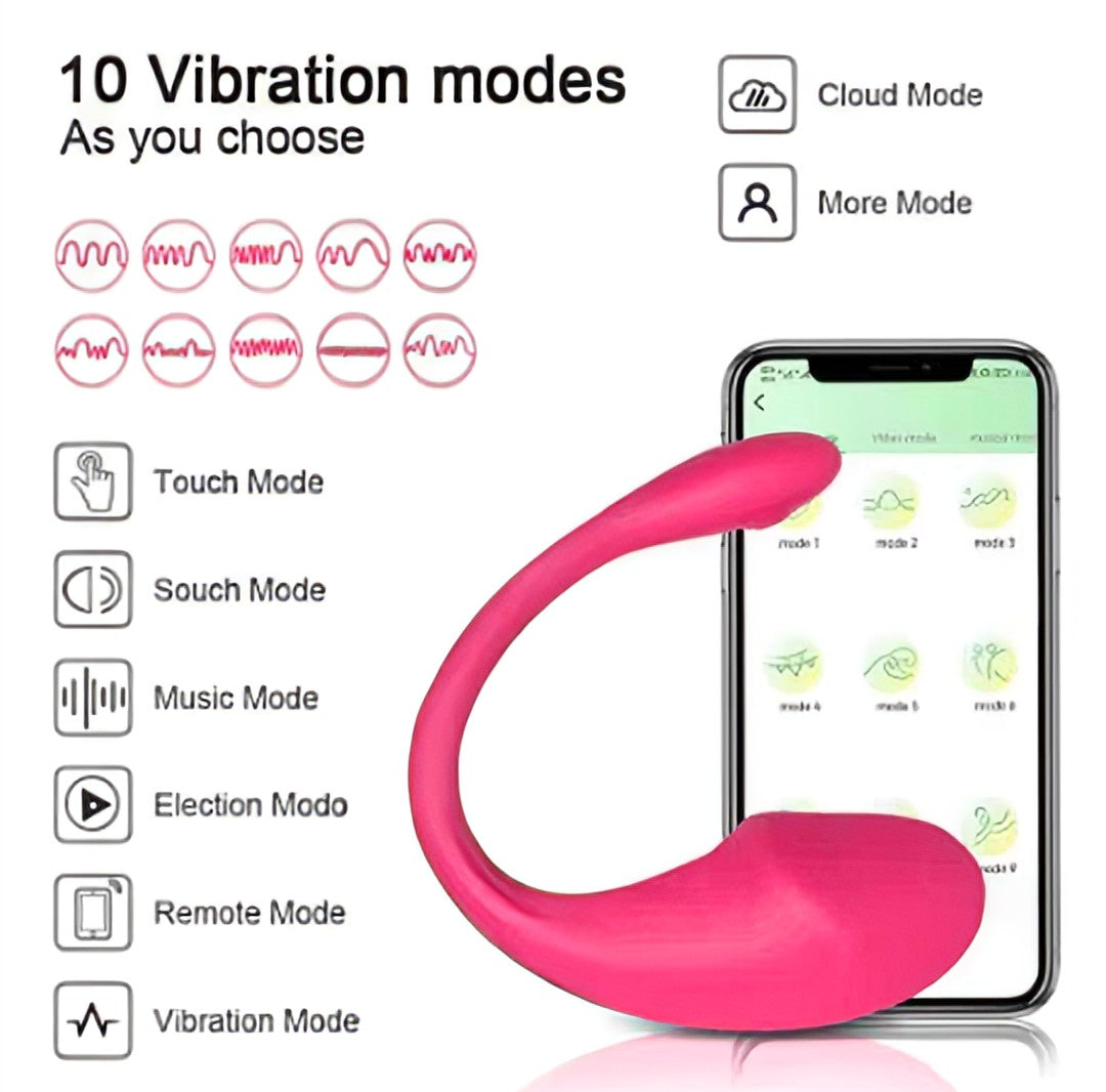 Silicone Vibrating Massager – 10 Modes, Body Safe, Waterproof & Rechargeable
