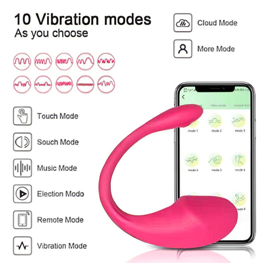 Silicone Vibrating Massager – 10 Modes, Body Safe, Waterproof & Rechargeable